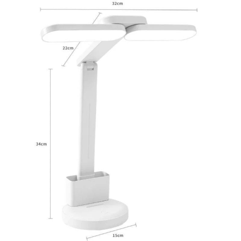 LED Table Lamp Eyes Protection Touch Dimmable Led Table Lamp Dormitory Bedroom Reading USB Rechargable Desk Lamp