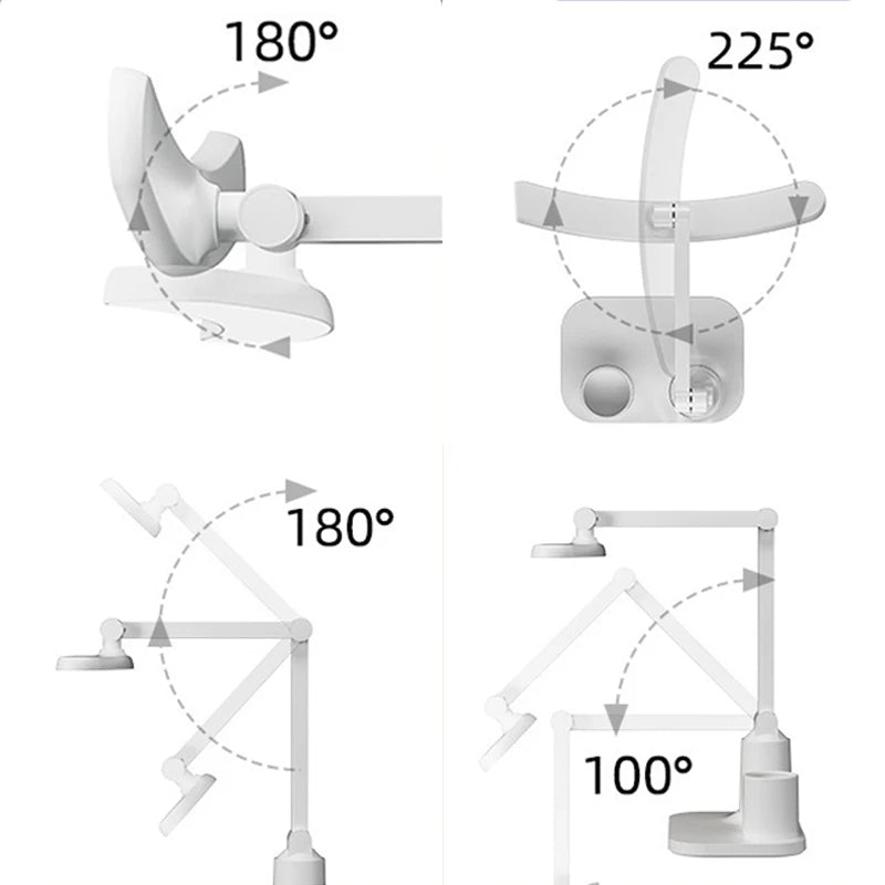 LED Table Lamp Eyes Protection Touch Dimmable Led Table Lamp Dormitory Bedroom Reading USB Rechargable Desk Lamp