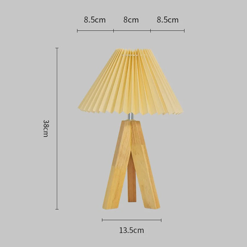 LED Table Lamps Simple Chinese Style Decoration Lamp Dimmable USB Plug Night Light Fabric Lampshade Bedroom Bedside Lighting