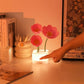 Mini LED Flower Night Light Cute Small Table Lamp Desktop Ornament Bedside Bedroom Ambient Lights Children Toy Kids Holiday Gift