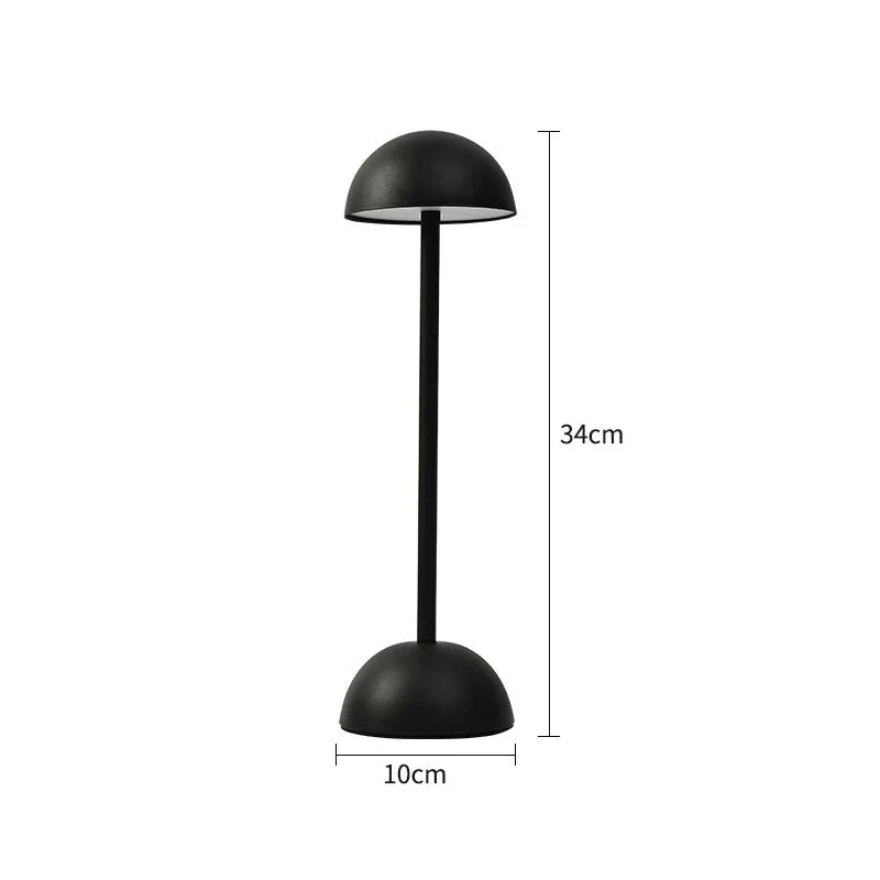 Nordic LED Mushroom Table Lamp Touch USB Rechargeable For Fixture Home Bedroom Dorm Study Bedside Desk Decoration Night Light