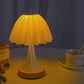 Nordic Pleated Table Lamp DIY Foldable 5V USB 220V Art Atmosphere Bedroom Bedside Night Light Home Decorate