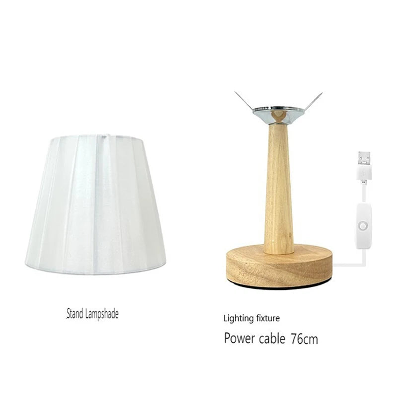 Nordic Pleated Table Lamp DIY Foldable 5V USB 220V Art Atmosphere Bedroom Bedside Night Light Home Decorate