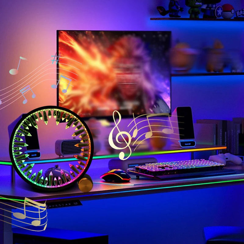 RGB LED Strip Light Music Sound Control Pickup Rhythm Ambient Lamp Atmosphere Night Lights For Bar Car Room TV Gaming Decoration