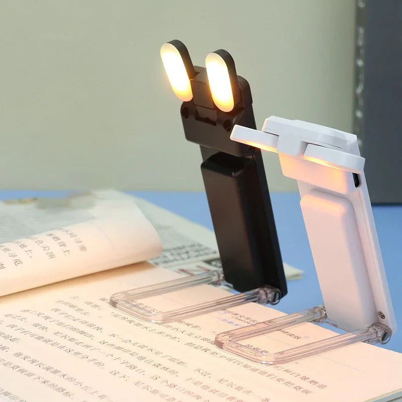 Reading USB Book Lights Portable Book Clip Night Lights Led Charging Dimmable Bedroom Eye Protect Clip 360° Flip Led Book Lamps