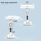 Rechargeable Table Lamp for Study, Desk Lamp Reading Light Led Table Light with Fan, Led Clock Dispaly Reading Lamp