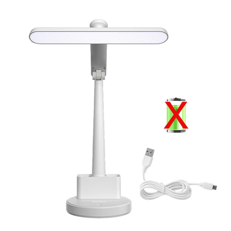 Table Lamp LED Rechargeable Foldable Eye Protection Children Student USB Desk Lamp With Charge Battery Bedroom Bedside Lighting