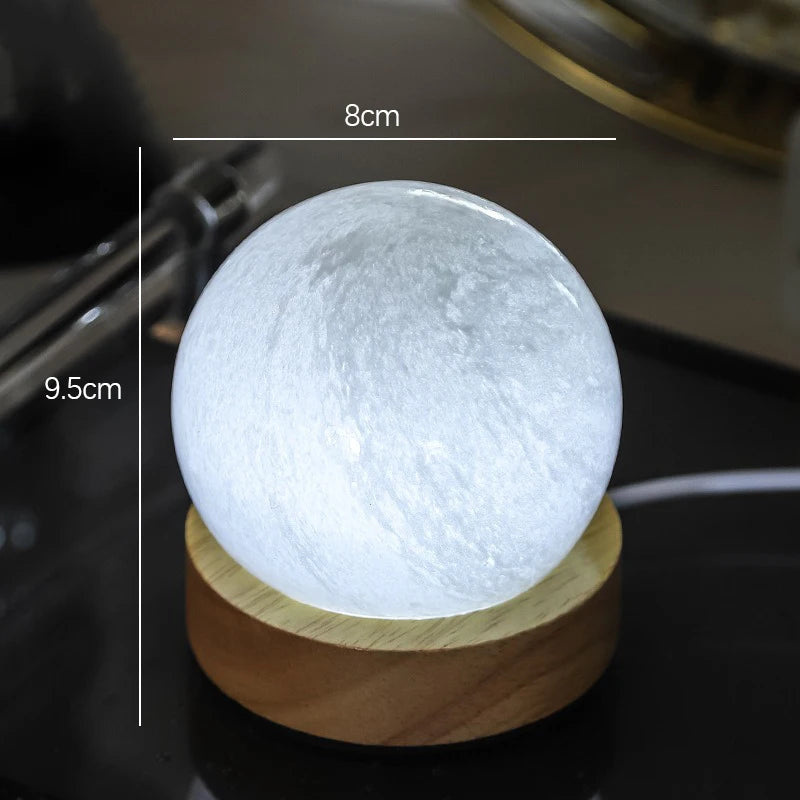 Unique 3D Crystal Ball Lamp With Galaxy and Planetary Projections USB Night Light For Cozy Atmosphere Plasma Ball