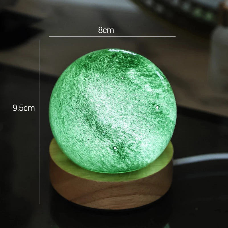 Unique 3D Crystal Ball Lamp With Galaxy and Planetary Projections USB Night Light For Cozy Atmosphere Plasma Ball