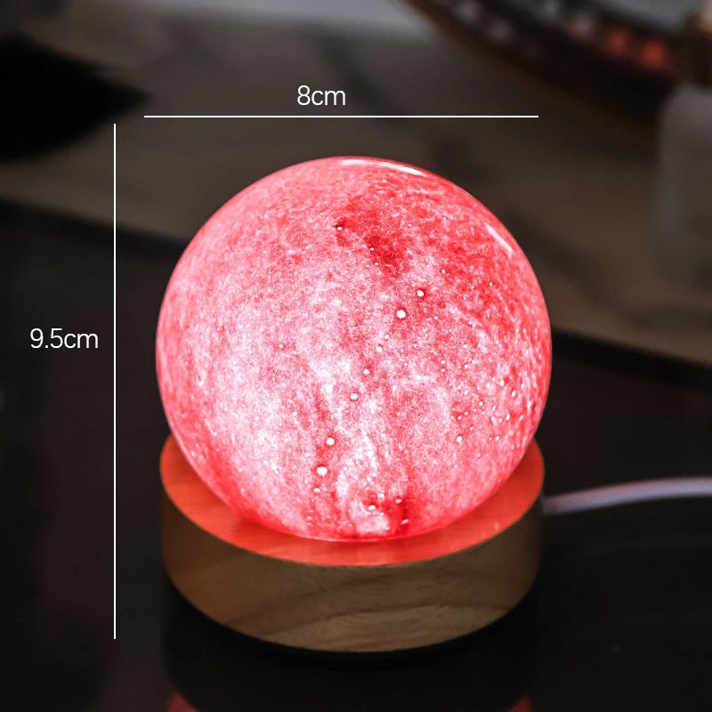 Unique 3D Crystal Ball Lamp With Galaxy and Planetary Projections USB Night Light For Cozy Atmosphere Plasma Ball