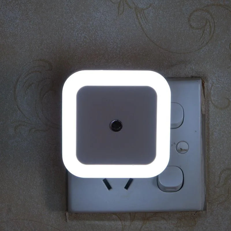 Wireless Sensor LED Night Light EU US Plug Mini Square Night Lights For Baby Children Living Room Bedroom Corridor Lighting Lamp