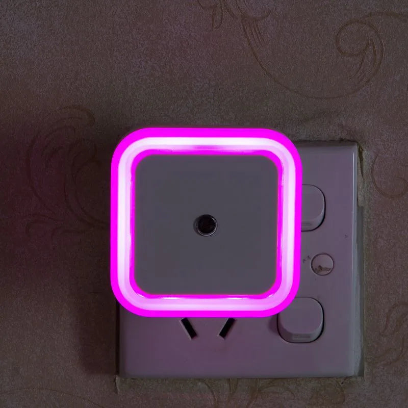 Wireless Sensor LED Night Light EU US Plug Mini Square Night Lights For Baby Children Living Room Bedroom Corridor Lighting Lamp