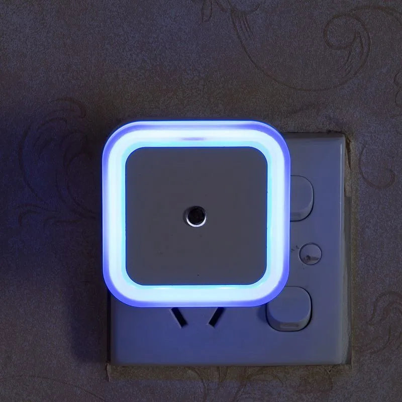 Wireless Sensor LED Night Light EU US Plug Mini Square Night Lights For Baby Children Living Room Bedroom Corridor Lighting Lamp