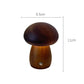 Wooden Mushrooms Night Light Touch Switch Bedroom Bedside Table Lamp Walnut Beech Wood Warm Dimmable Desk Light USB Chargeable